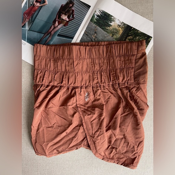 Free People FP Movement The Way Home Lined Shorts In Peruvian Walnut Size S - Picture 10 of 14